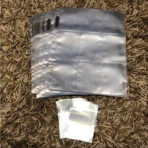 48 Ultra-Pro 9 Card Sleeves  64 Single Card Protectors